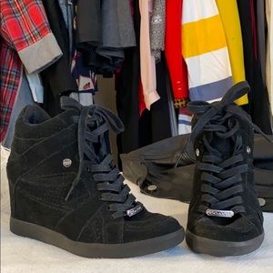Coach Alexis Wedge Sneakers, Size 7.5